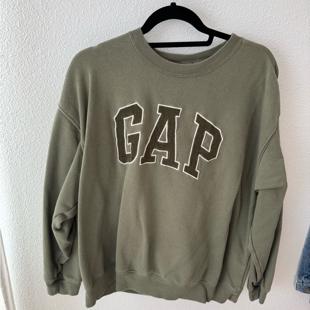 GAP Sage Green Logo Sweatshirt